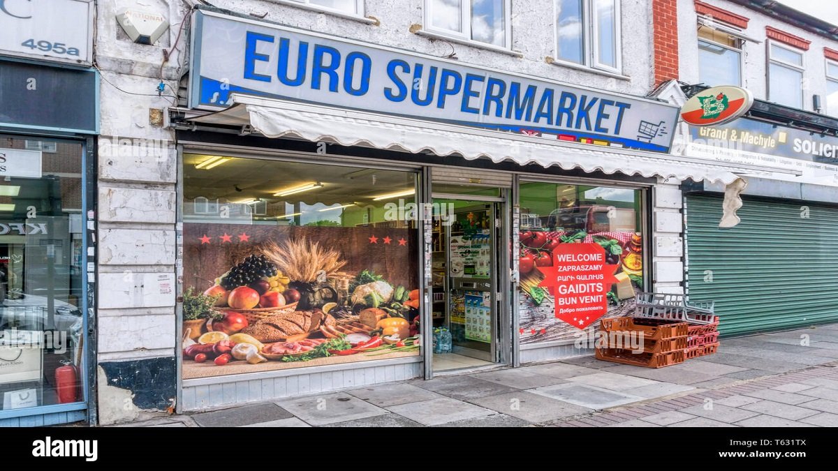 euro supermarket in lewisham south london t631tx